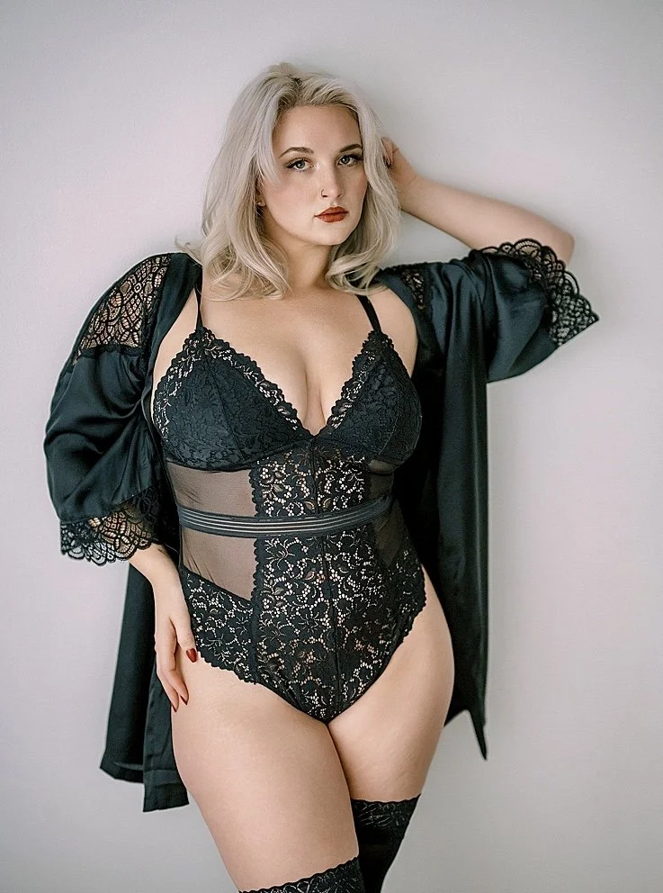 Incredible plump blonde slut boudoir image 11
