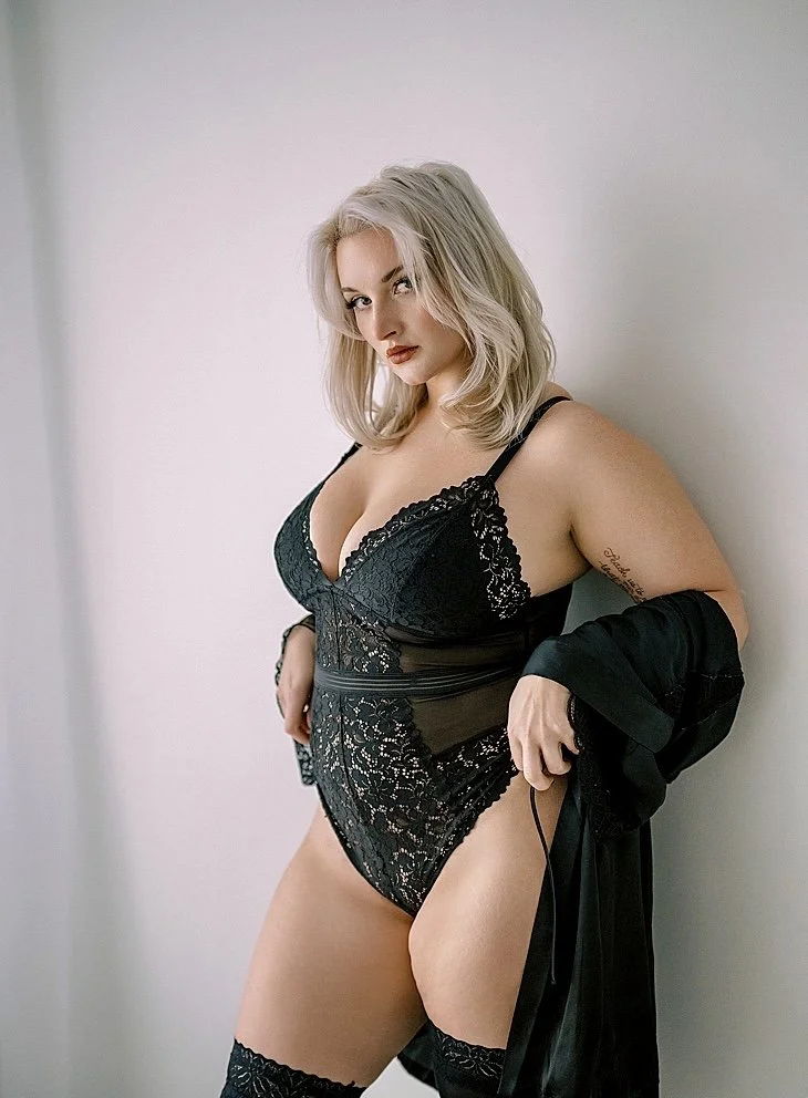 Incredible plump blonde slut boudoir image 14