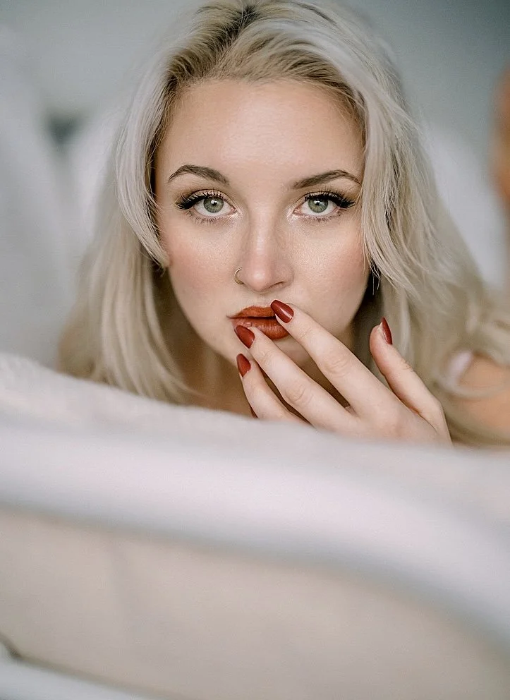 Incredible plump blonde slut boudoir image 21