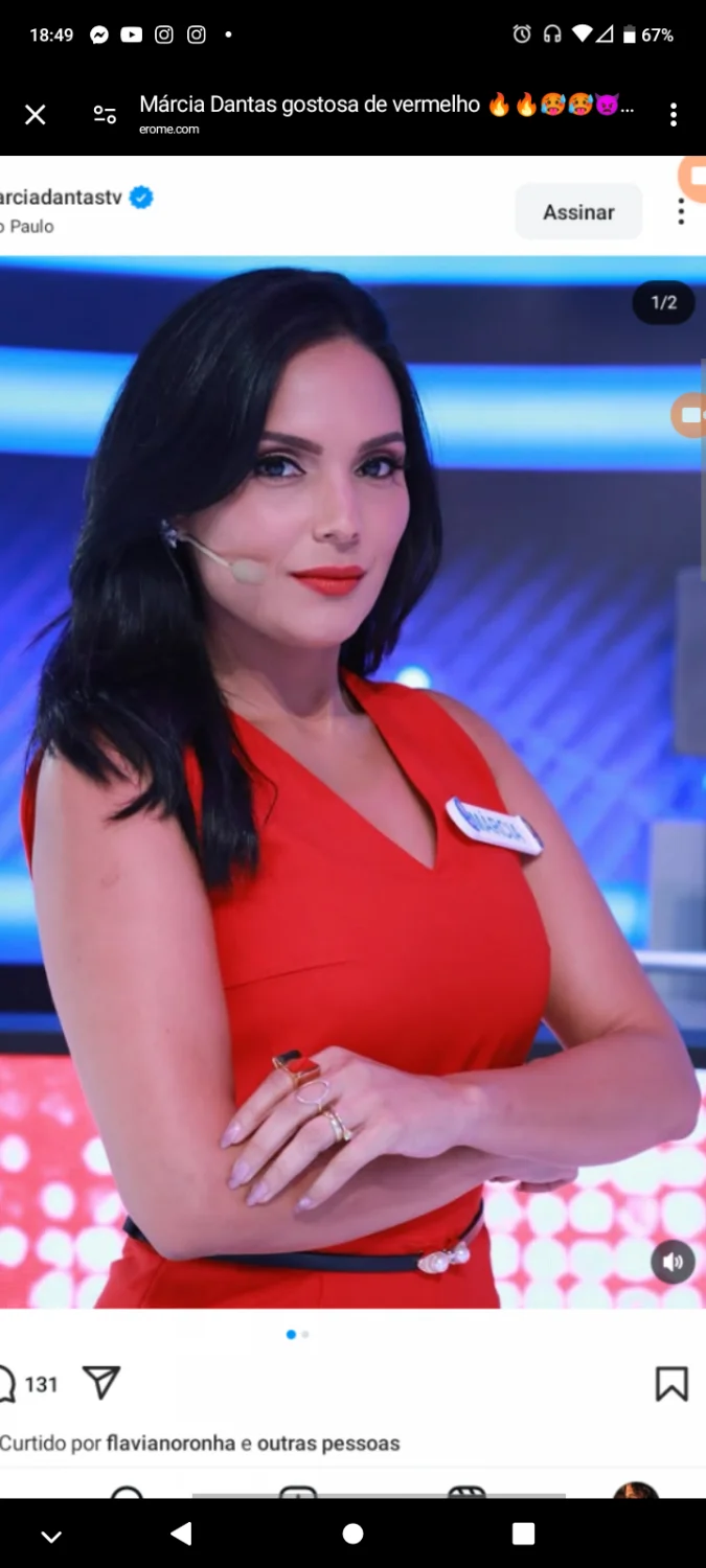 Márcia Dantas gostosa de vermelho 🔥🔥🥵🥵👿👿👿 image 2