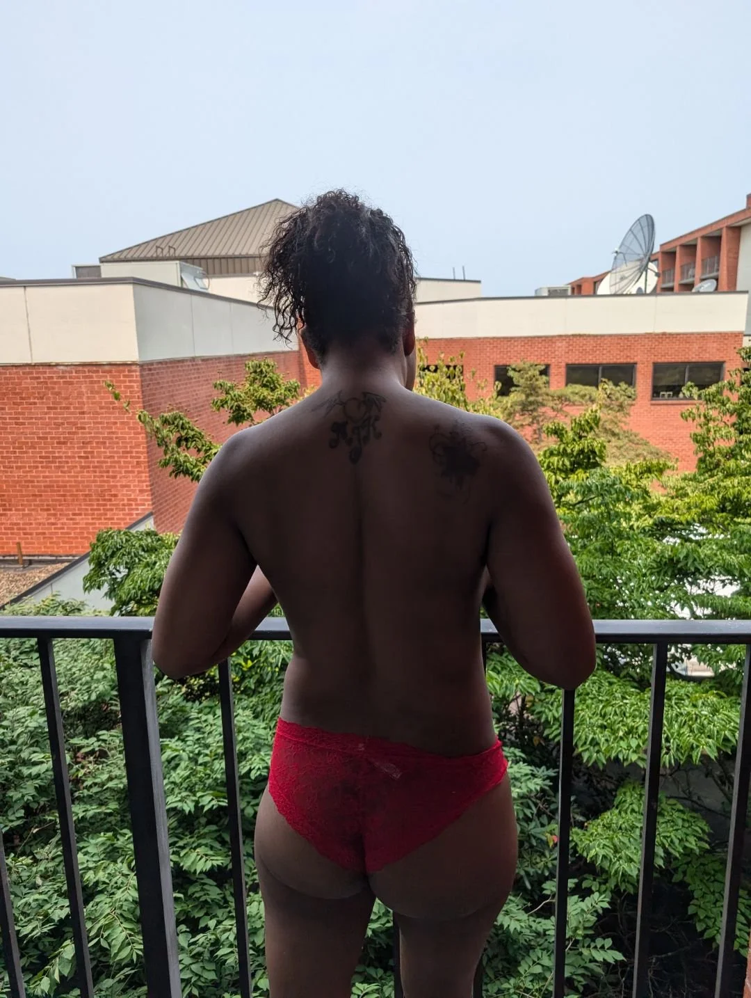 Black slut showing off to her coworker. And now for all to see image 24