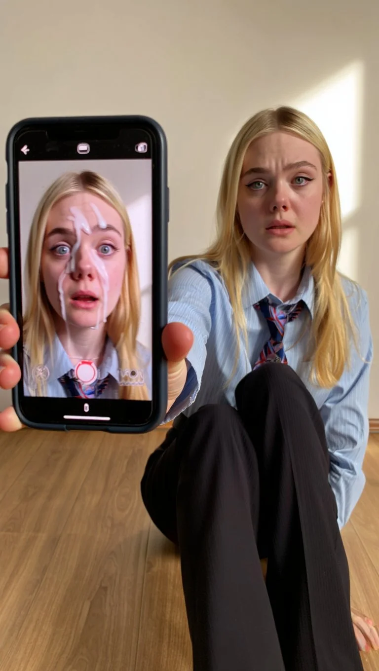 Elle Fanning discovers fake cumshots of herself online - AI GENERATED main image