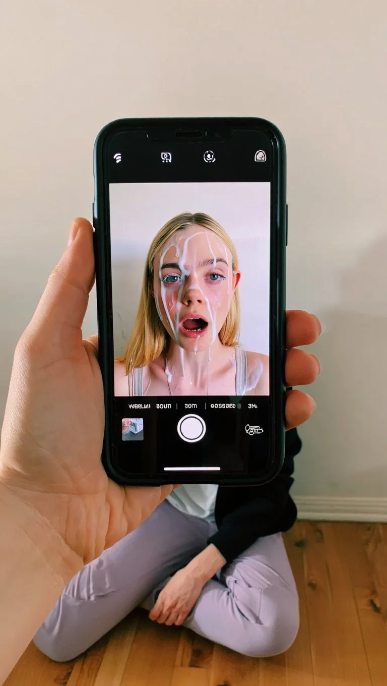 Elle Fanning discovers fake cumshots of herself online - AI GENERATED image 10