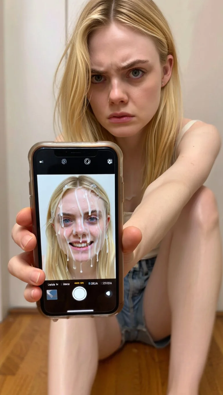 Elle Fanning discovers fake cumshots of herself online - AI GENERATED image 7