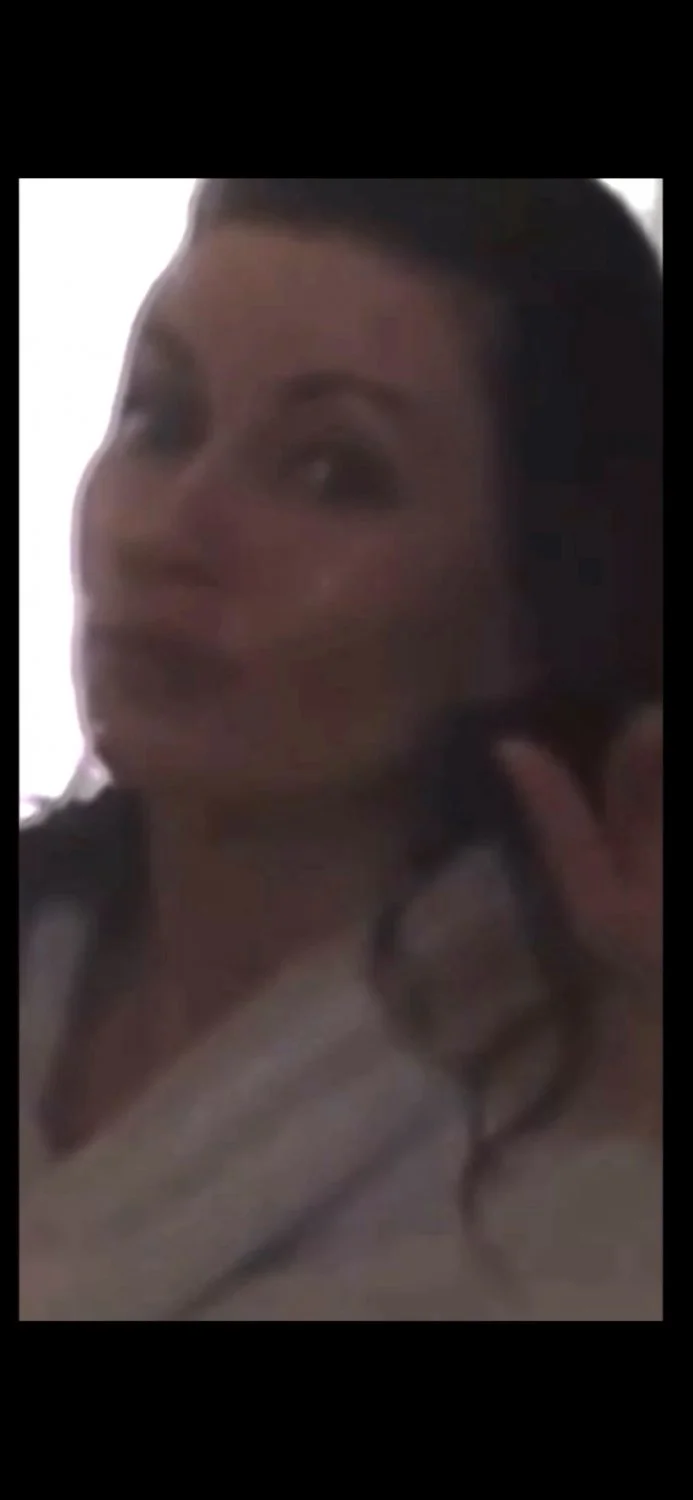 She was upset because I recorded her main image
