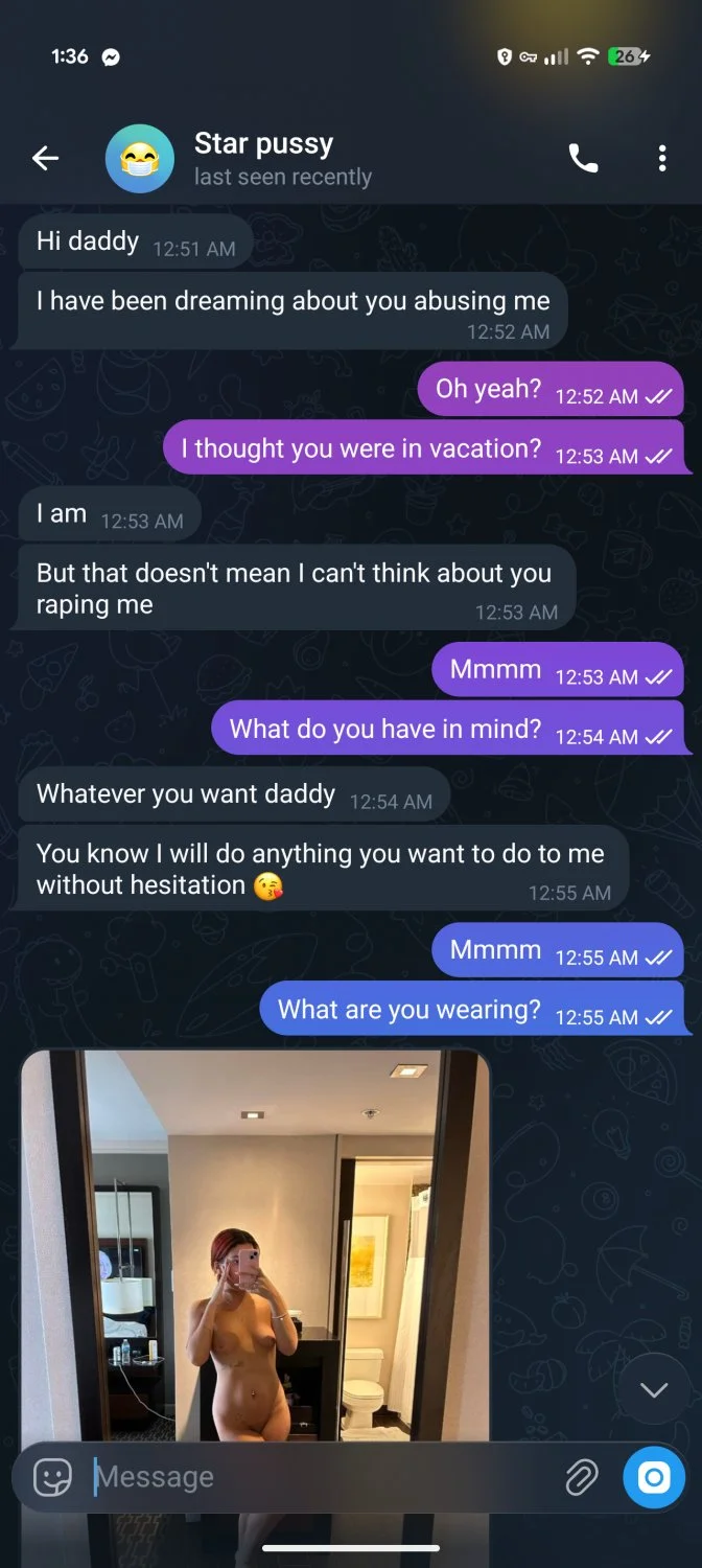 Young slut ditched family on vacation to sext with her bbc bull main image