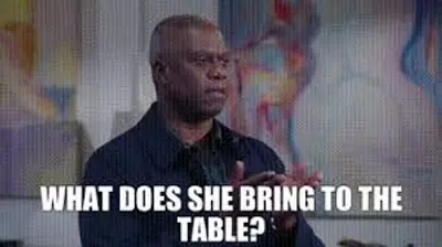 What does she bring to the table? cover image