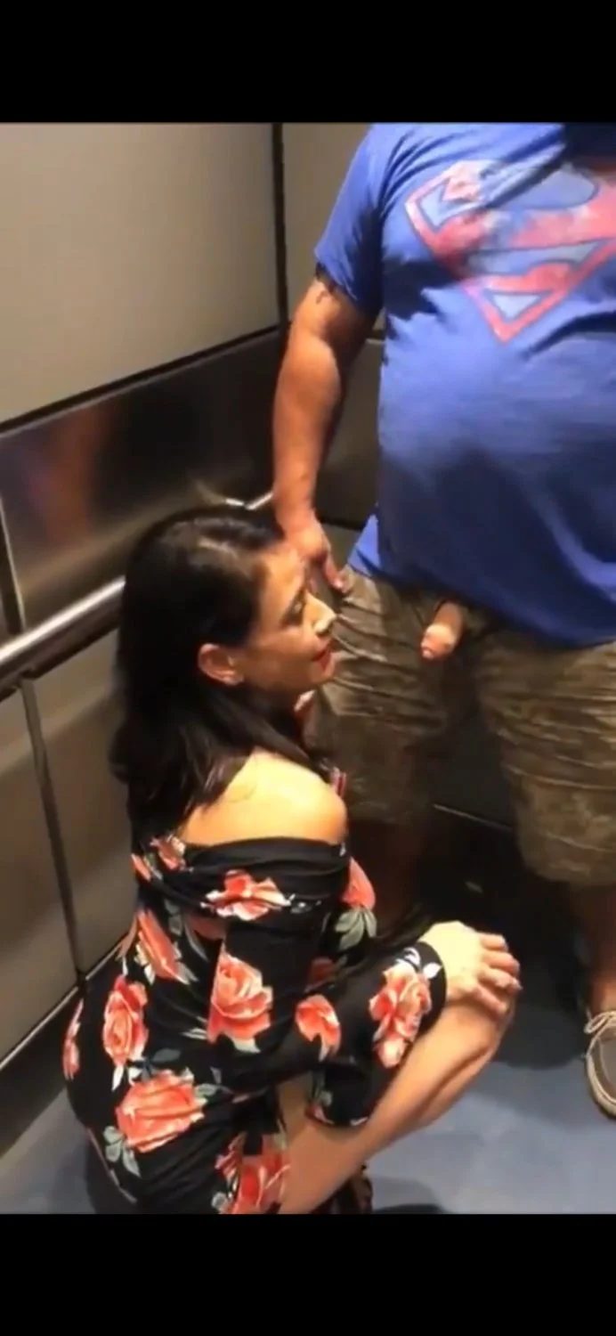 Horny milf teasing and fucks lucky dude in elevator 🥵🍑🔥 image 13