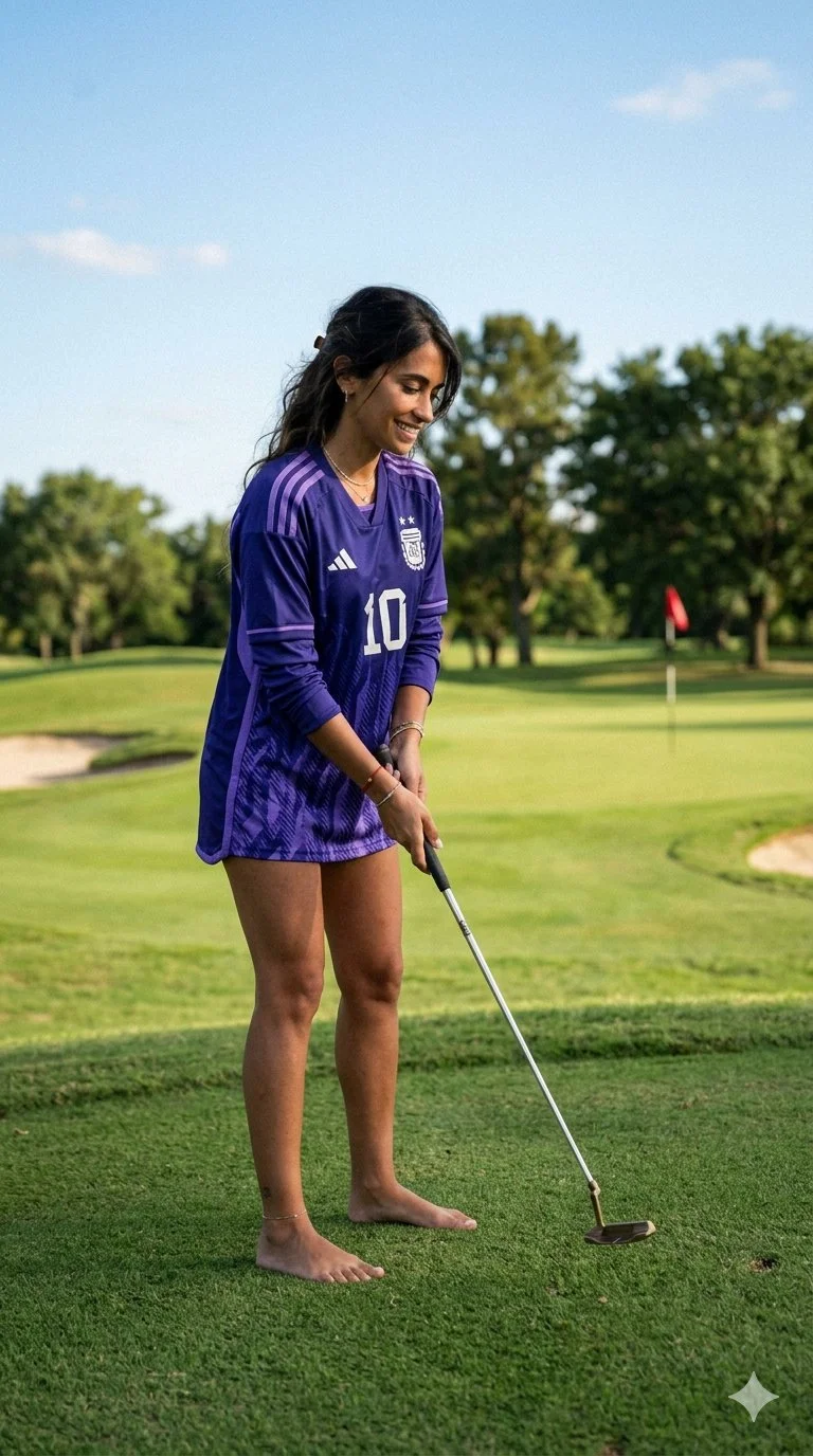 ANTONELA ROCCUZZO 🎀 anto desnuda en un campo de golf🔥🔥🔥😉 image 11