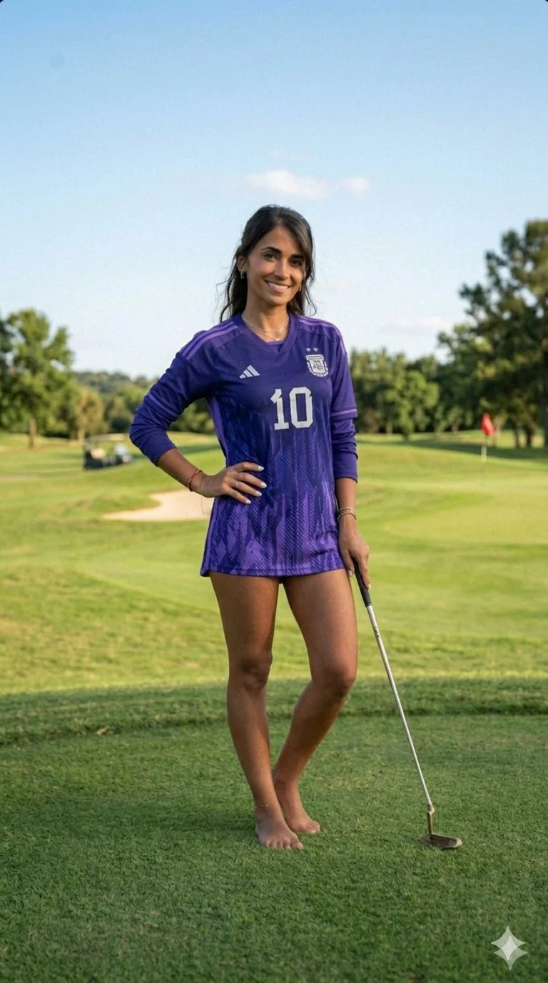 ANTONELA ROCCUZZO 🎀 anto desnuda en un campo de golf🔥🔥🔥😉 image 4