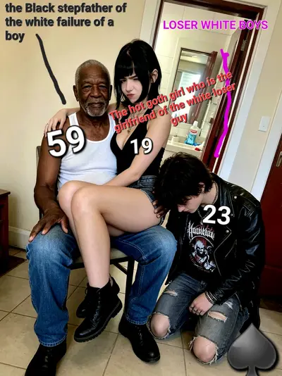 Your goth girl kind of likes you,Loser but what she really loves is a BBC fucking her cover image