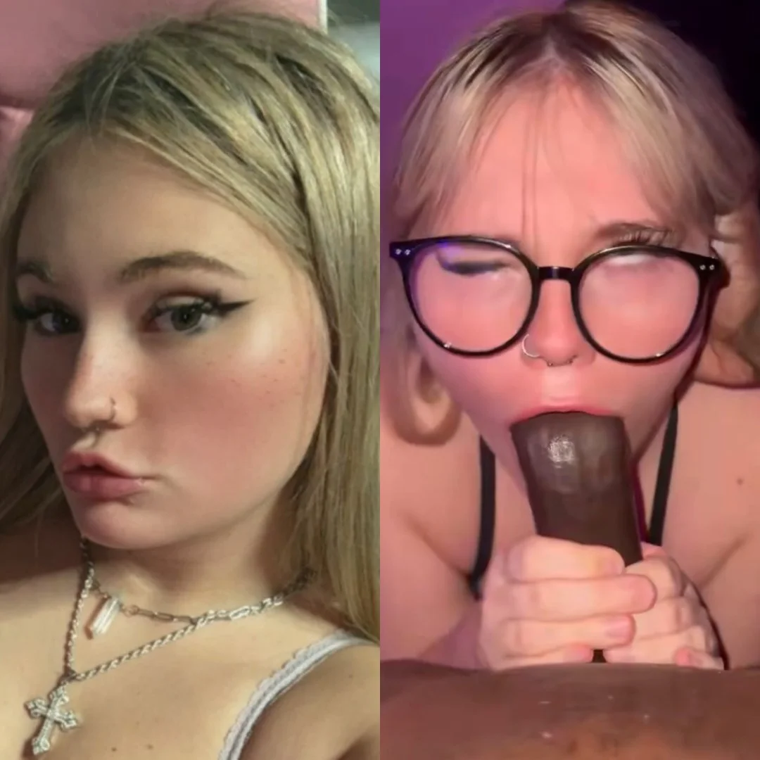 Streamer alemã vazou quicando em negão fora da live - goth bbc snowbunny german image 2