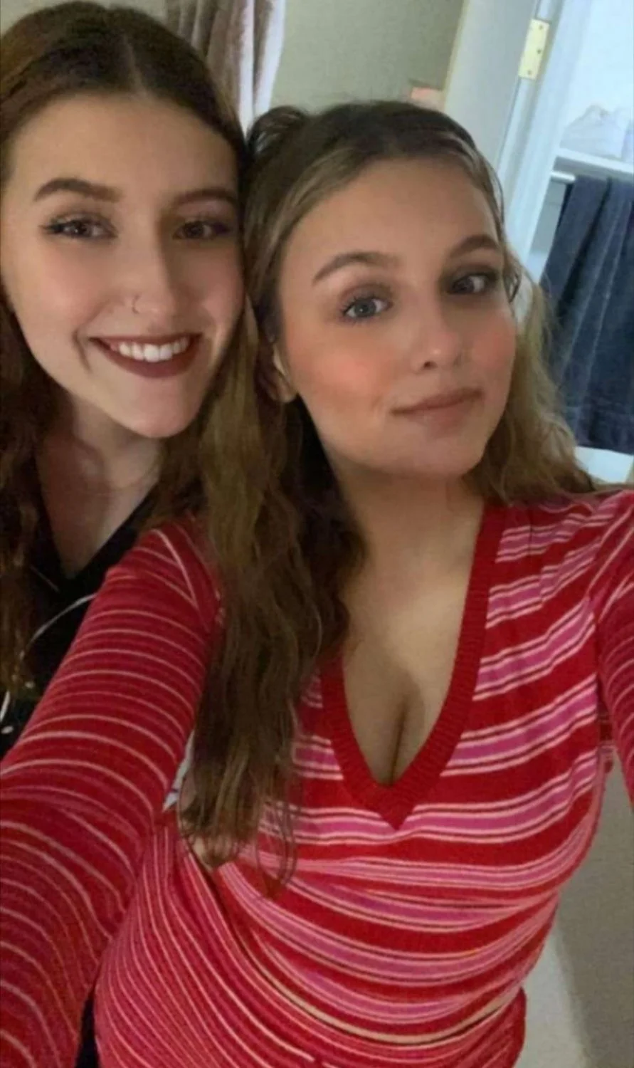 Slut sisters Karly and Bri kik appexasian for the same treatment main image