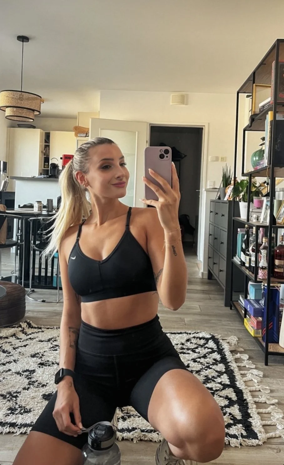 Beautiful blonde with fit body image 3