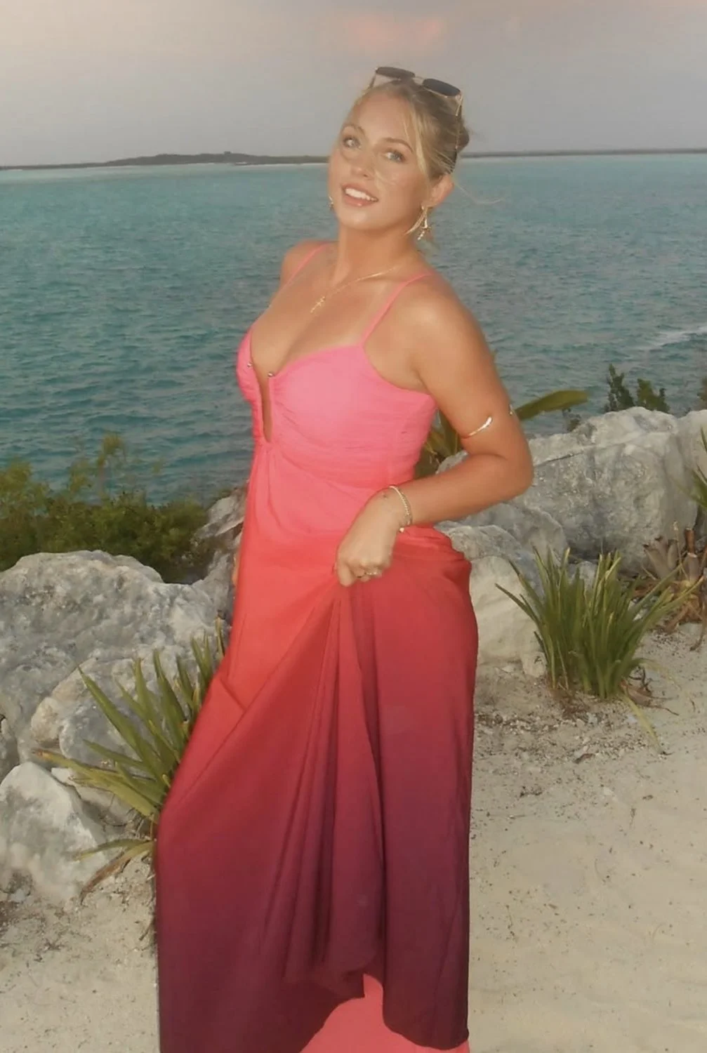 Blonde college slut with a sexy body image 19