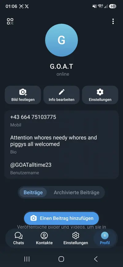 Only for pigs and desperate whores that are looking for attention cover image