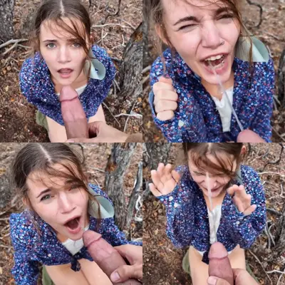 Cute GF Lets Me Piss All Over Her in The Woods cover image