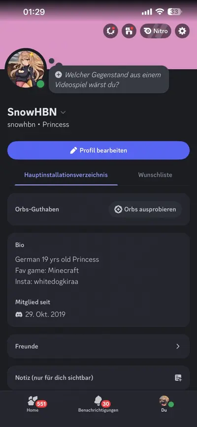 My discord is active <3 cover image