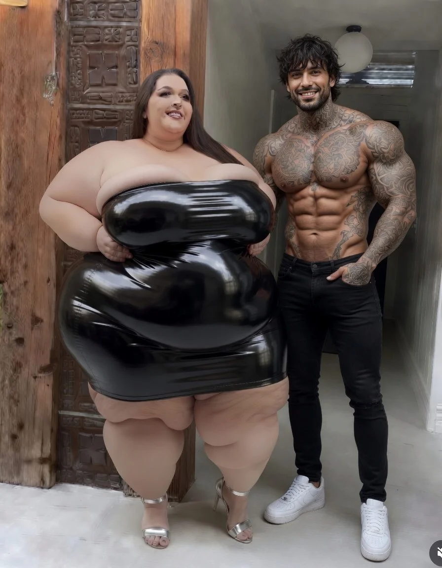 SSBBW Boberry and her muscular boyfriend image 3