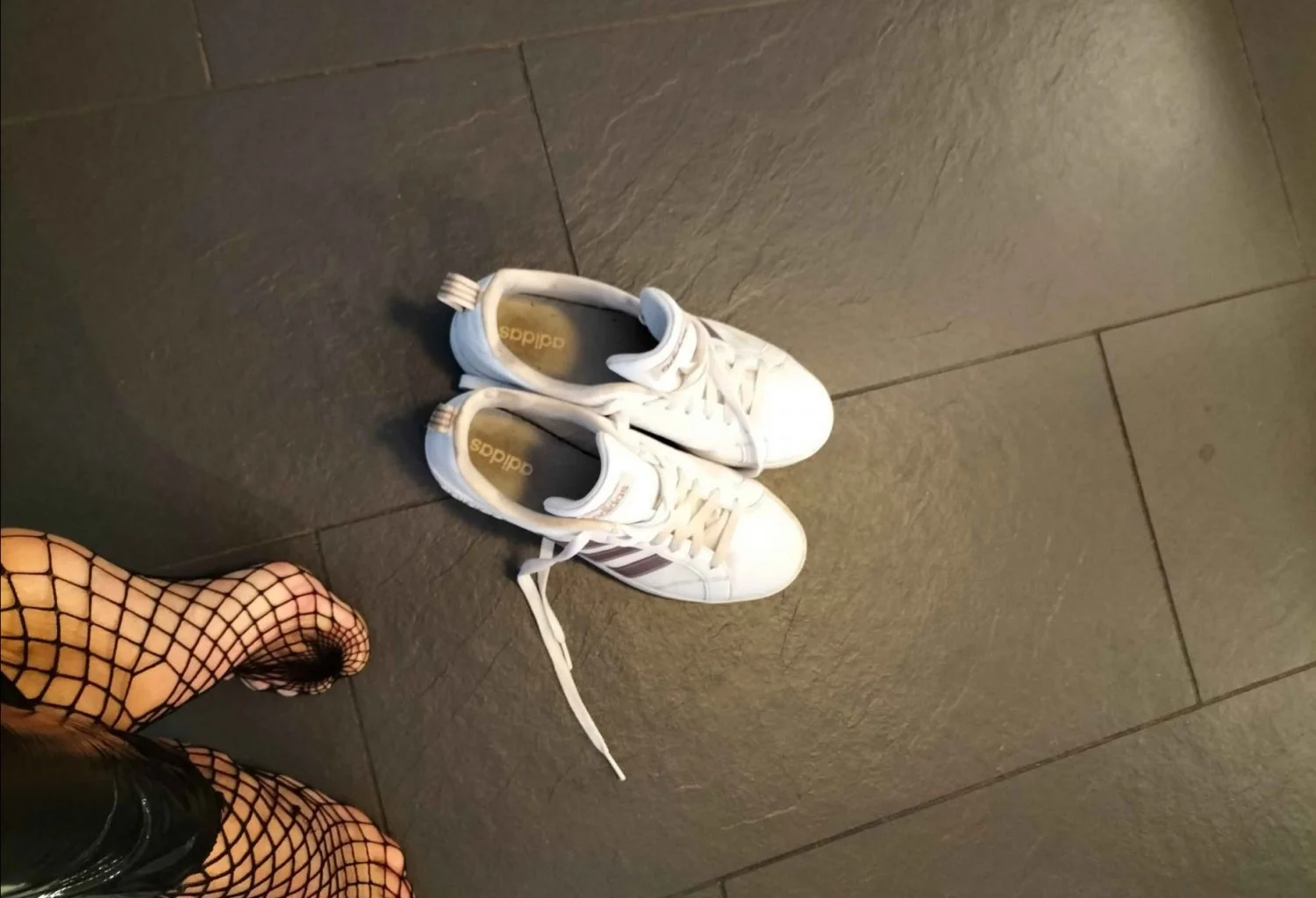 Skinny Feet in Fishnet and Sneaker 🦶🏼👟 🫶🏼 image 3