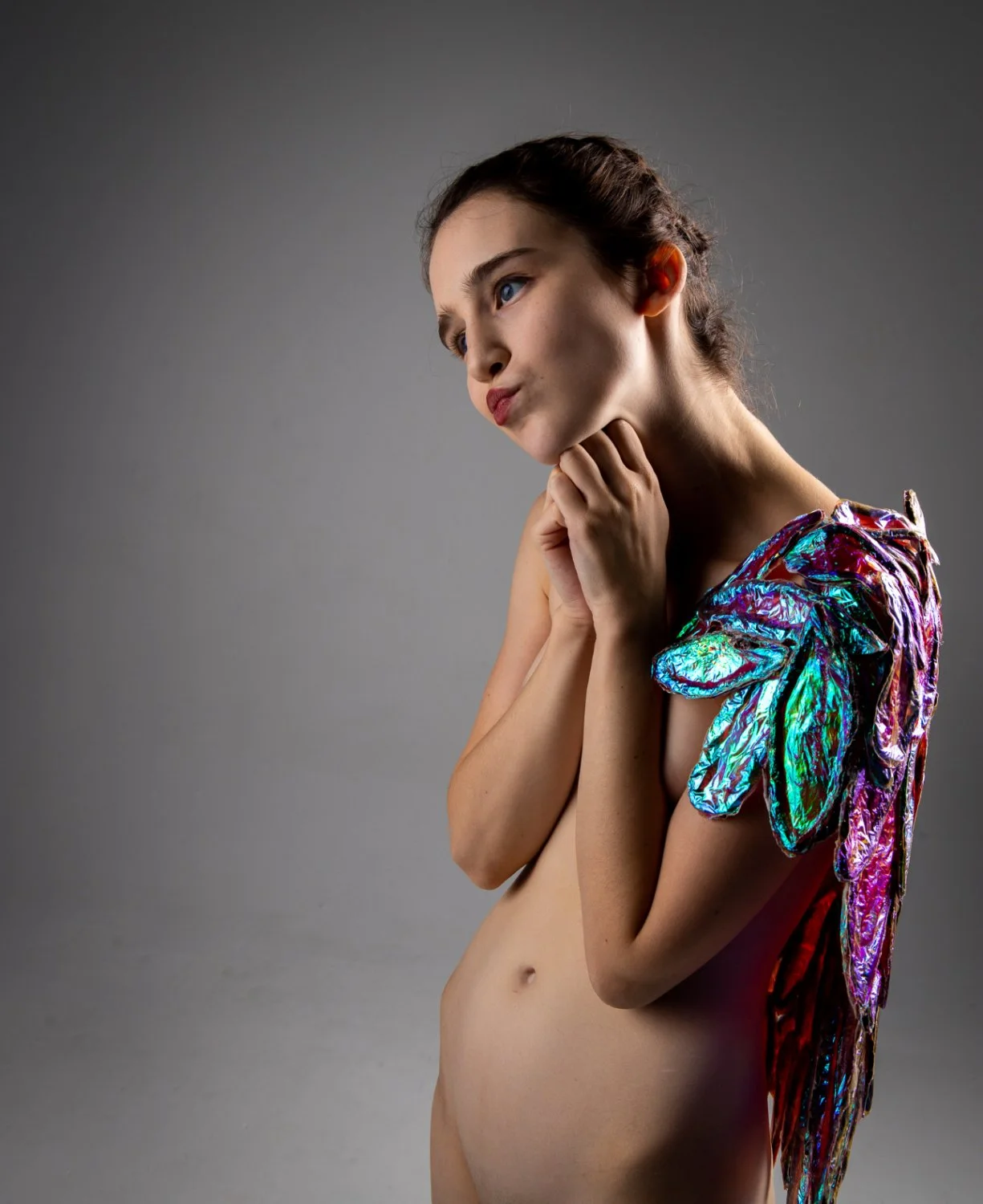 Angel wings boudoir image 3