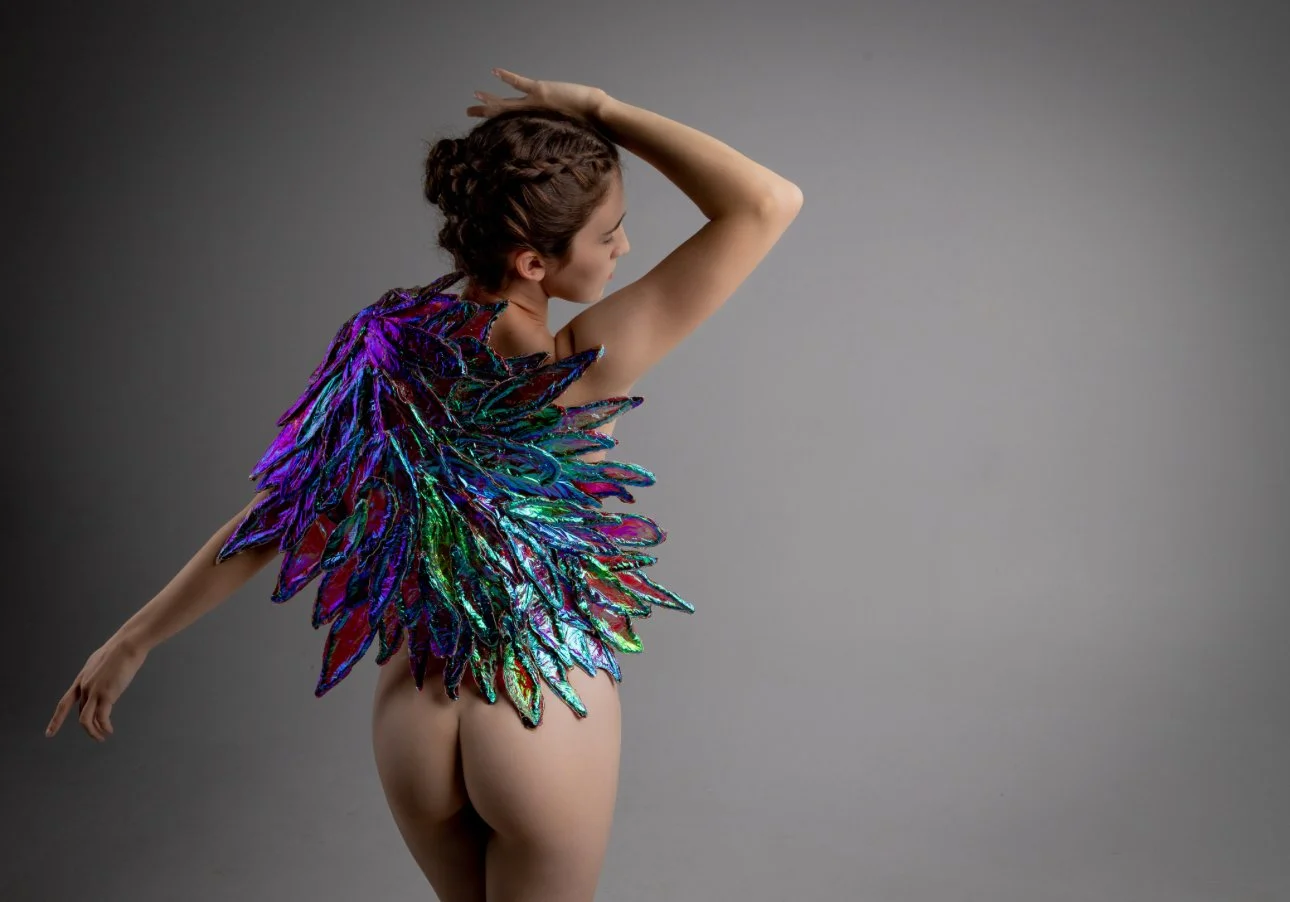 Angel wings boudoir image 4