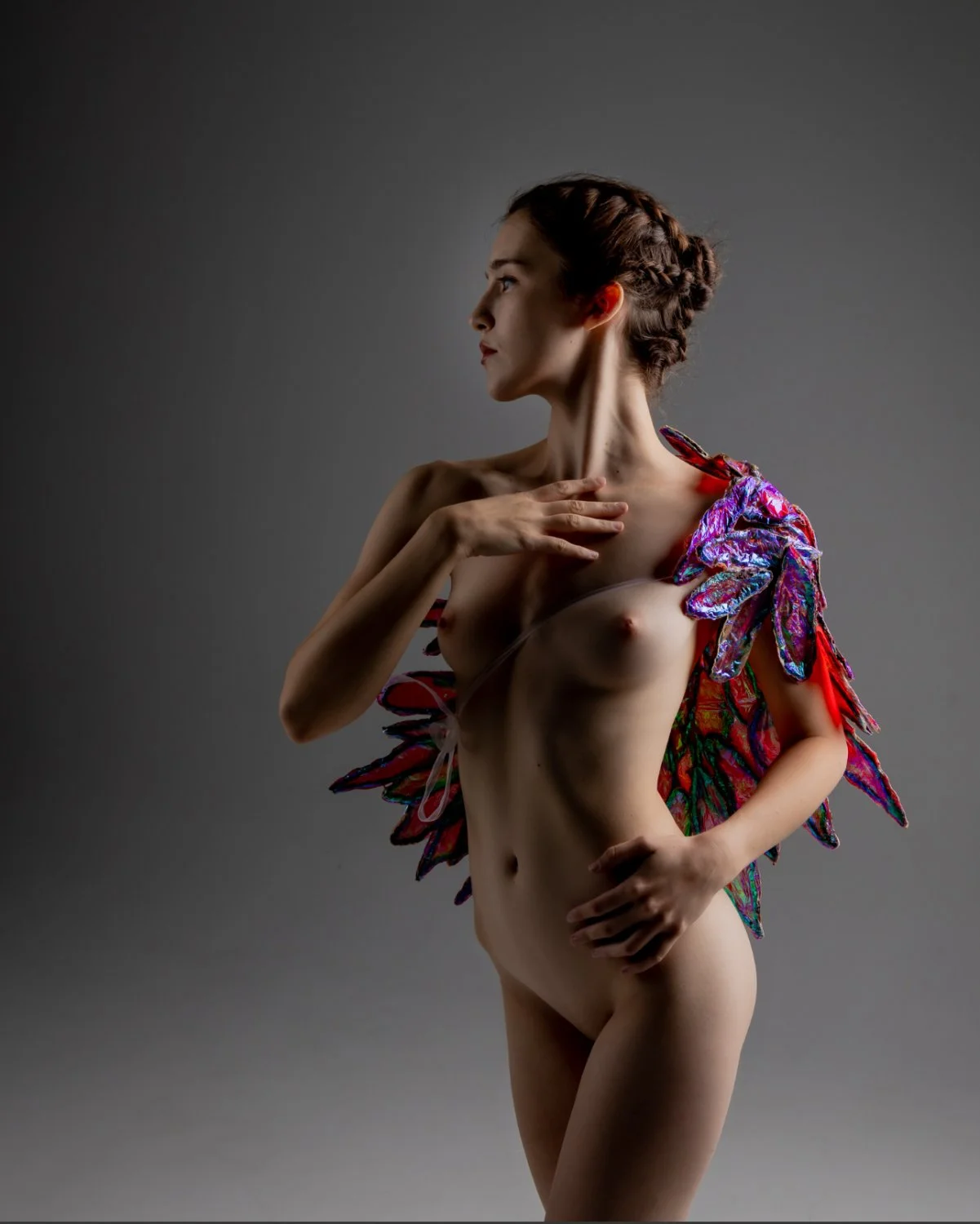 Angel wings boudoir image 6