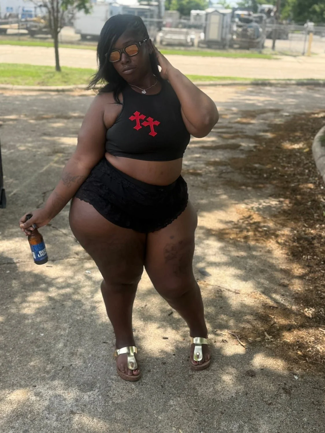 Curvy Ebony Hoodrat Big Booty Bitch From Out The Projects I would not pull out 147 image 18