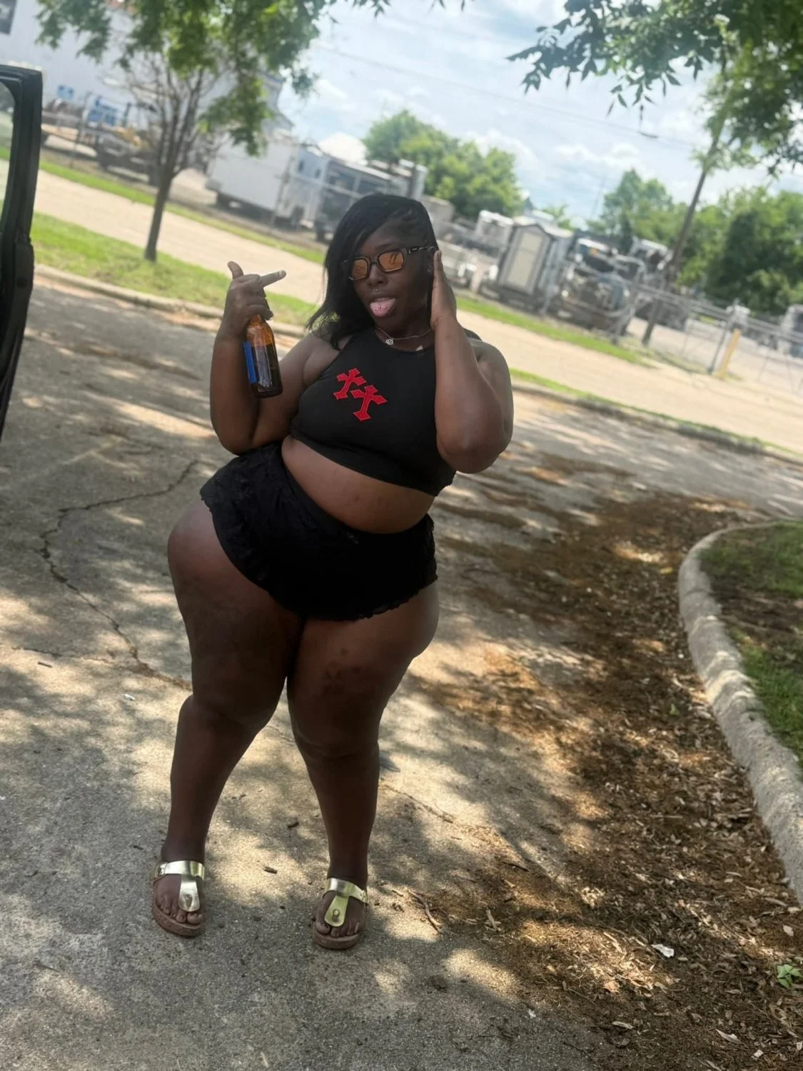 Curvy Ebony Hoodrat Big Booty Bitch From Out The Projects I would not pull out 147 image 26