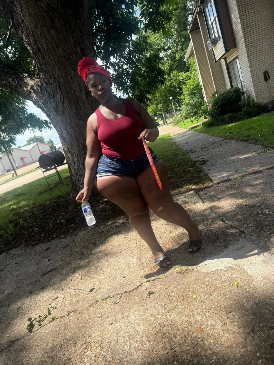 Curvy Ebony Hoodrat Big Booty Bitch From Out The Projects I would not pull out 147 image 27
