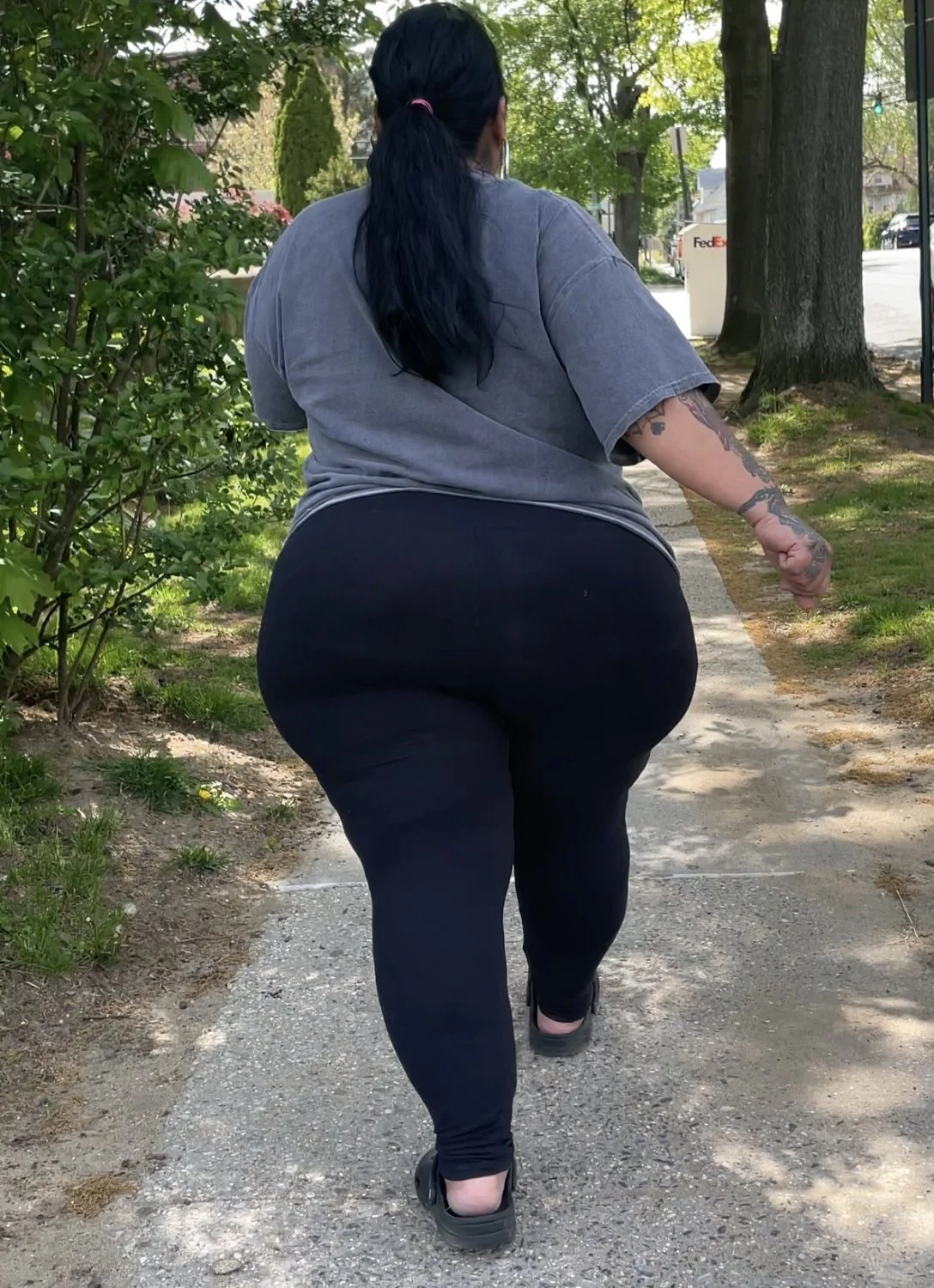 big Beefy Milf Walking down the street From a While back image 5