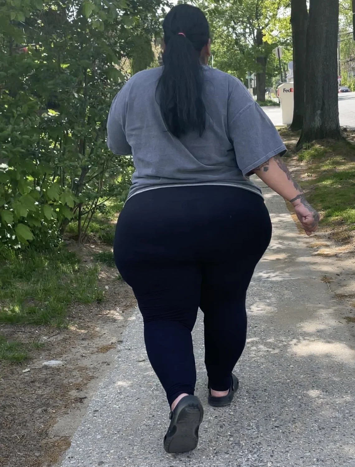 big Beefy Milf Walking down the street From a While back image 6