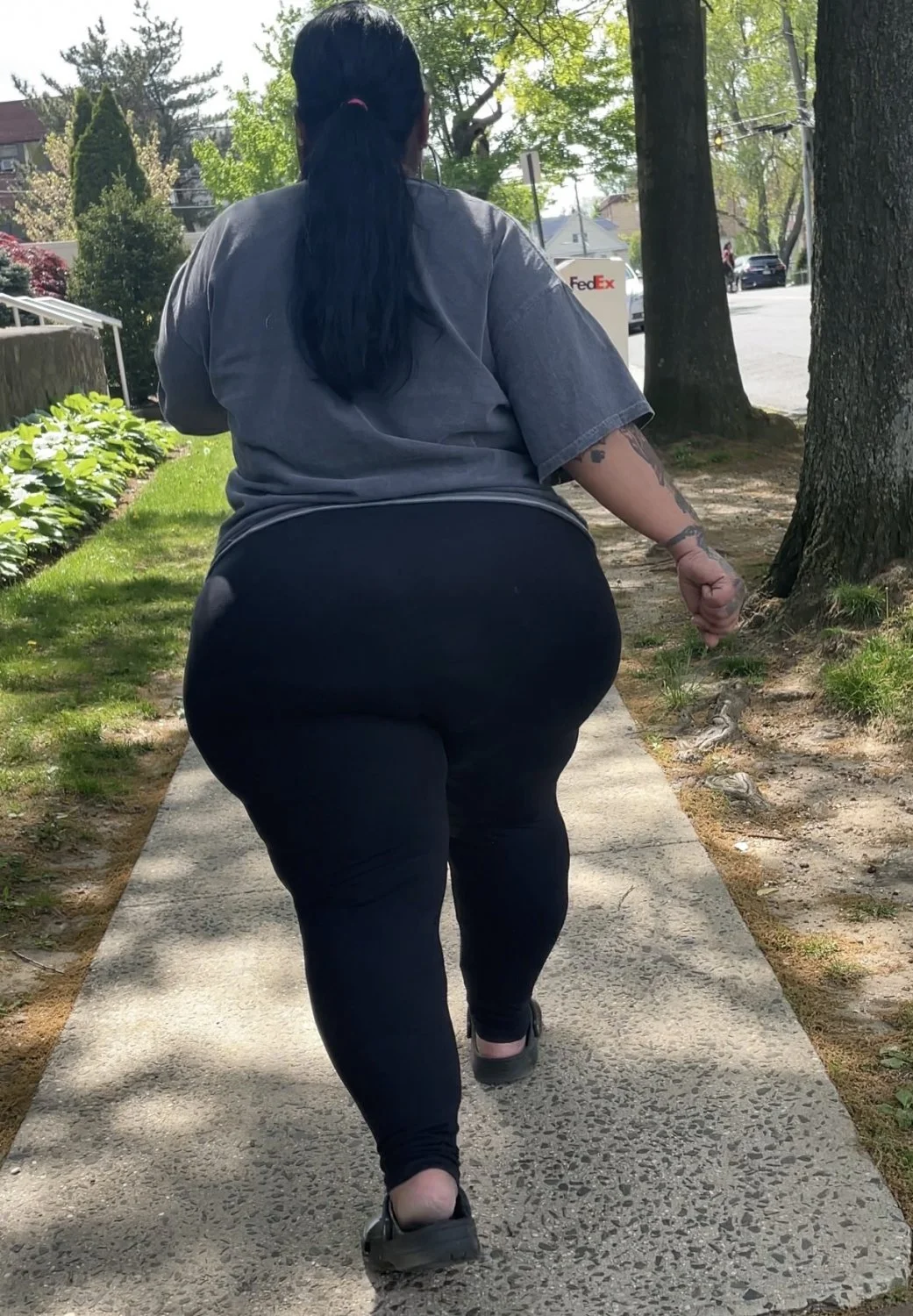 big Beefy Milf Walking down the street From a While back image 8