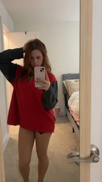 Redhead college teen with a fat ass cover image