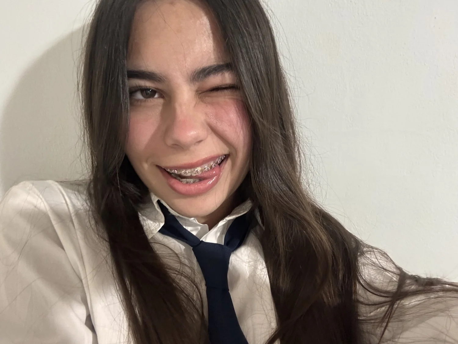 Petite Latina schoolgirl leaked or Violet Myers main image