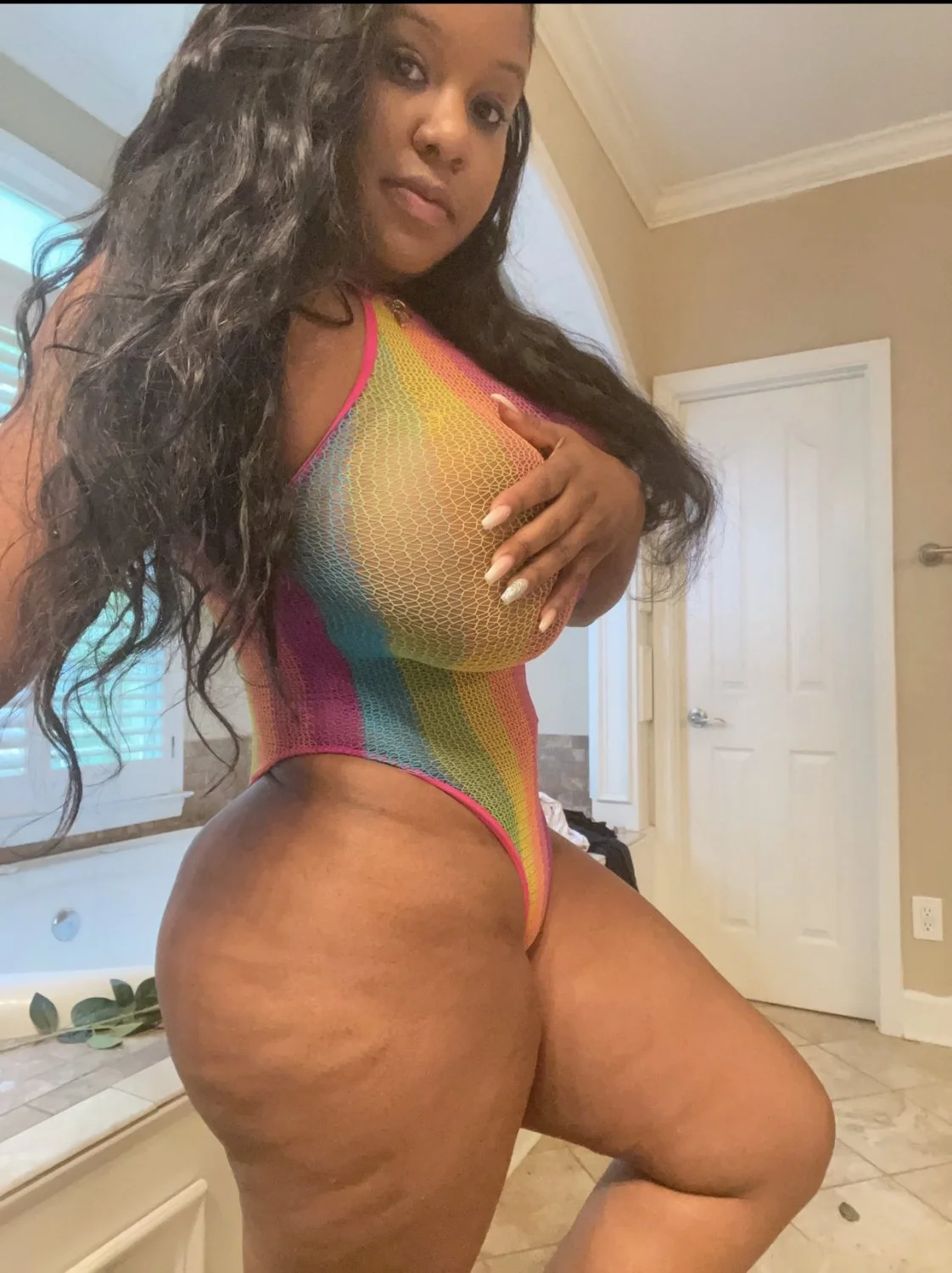 Thick and Sexy Ebony Redbone Latina IG Baddies image 44