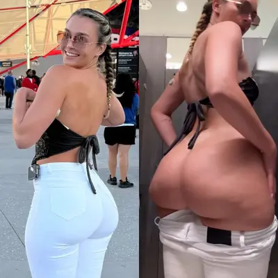 Huge Ass Blonde Pawg Flashes In Bathroom cover image