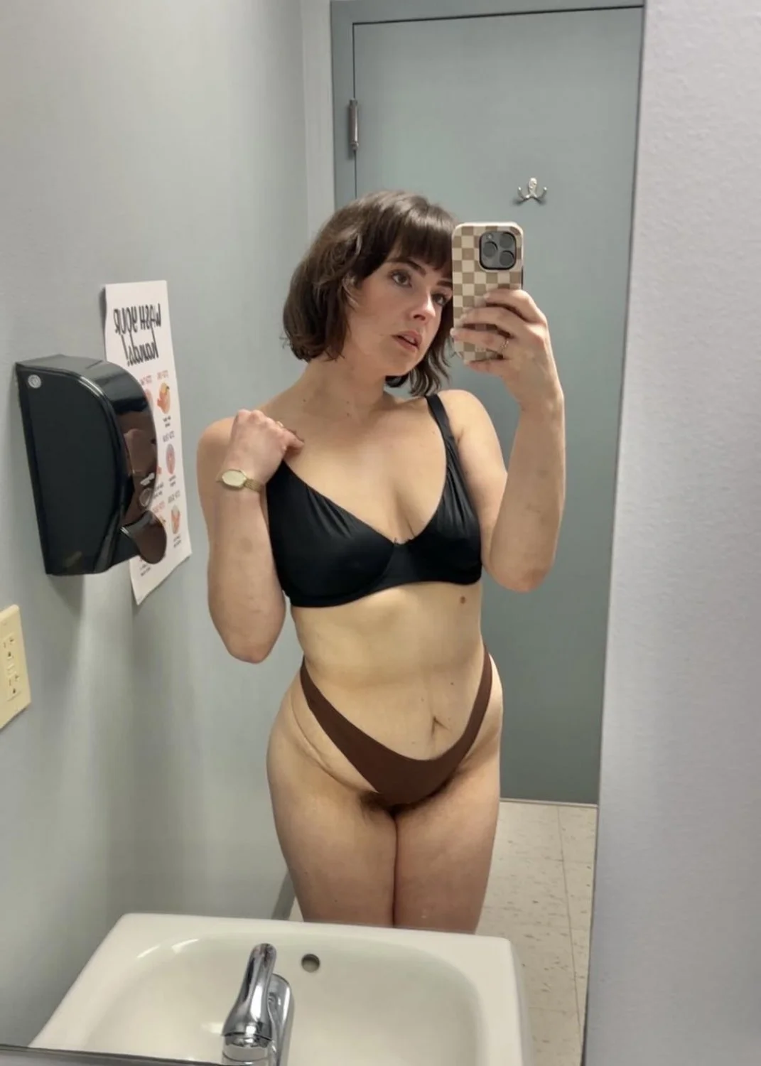 Real amateur MILF nurse with mom bod and saggy tits image 16