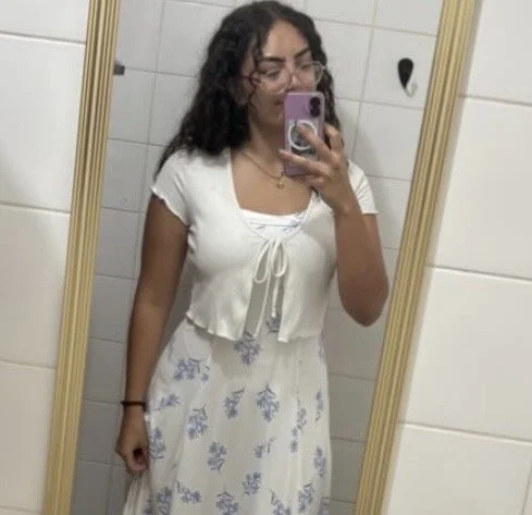 Curly Latina teen backshots image 4