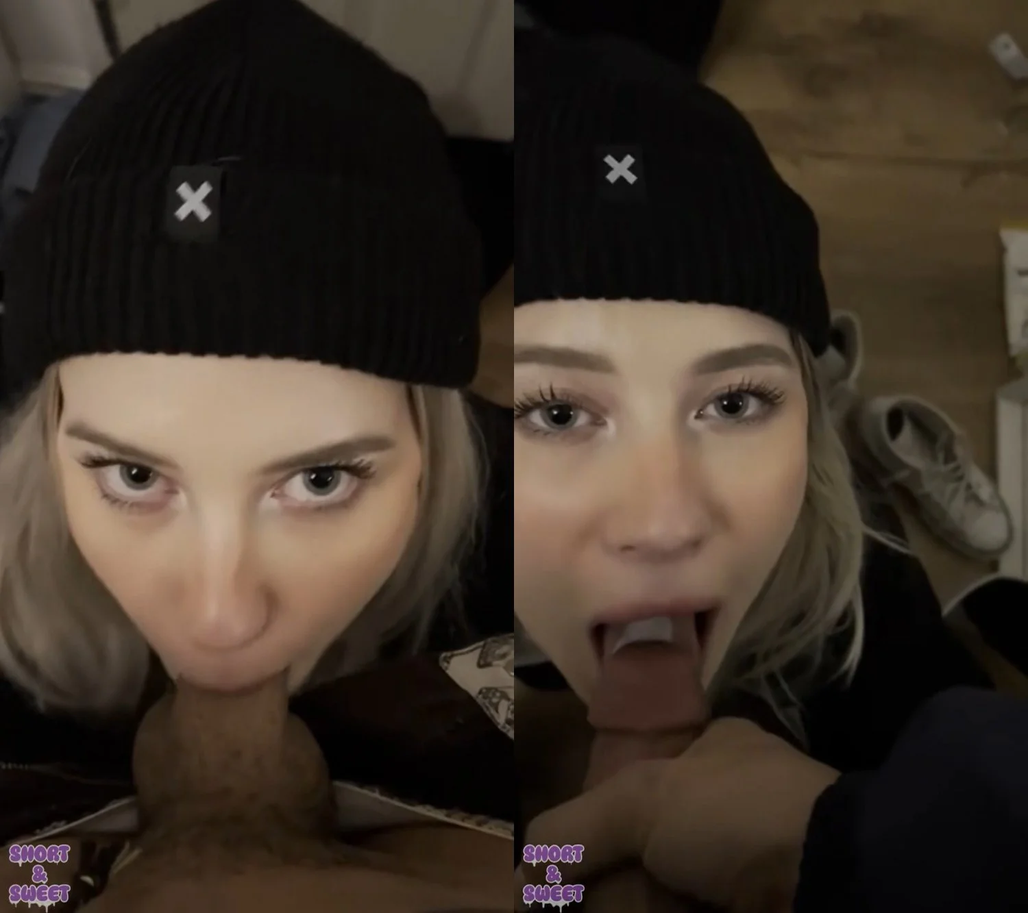 Blonde Girlfriend Swallows Cum | amateur blowjob cim cum in mouth swallow image 1
