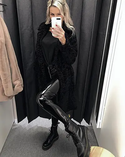 Sexy girl in PVC cover image