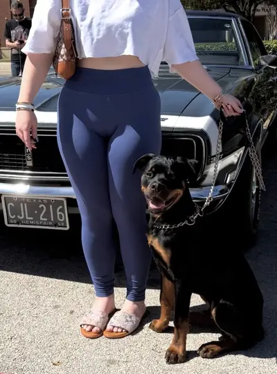 Thick snow bunny showing her ass cover image