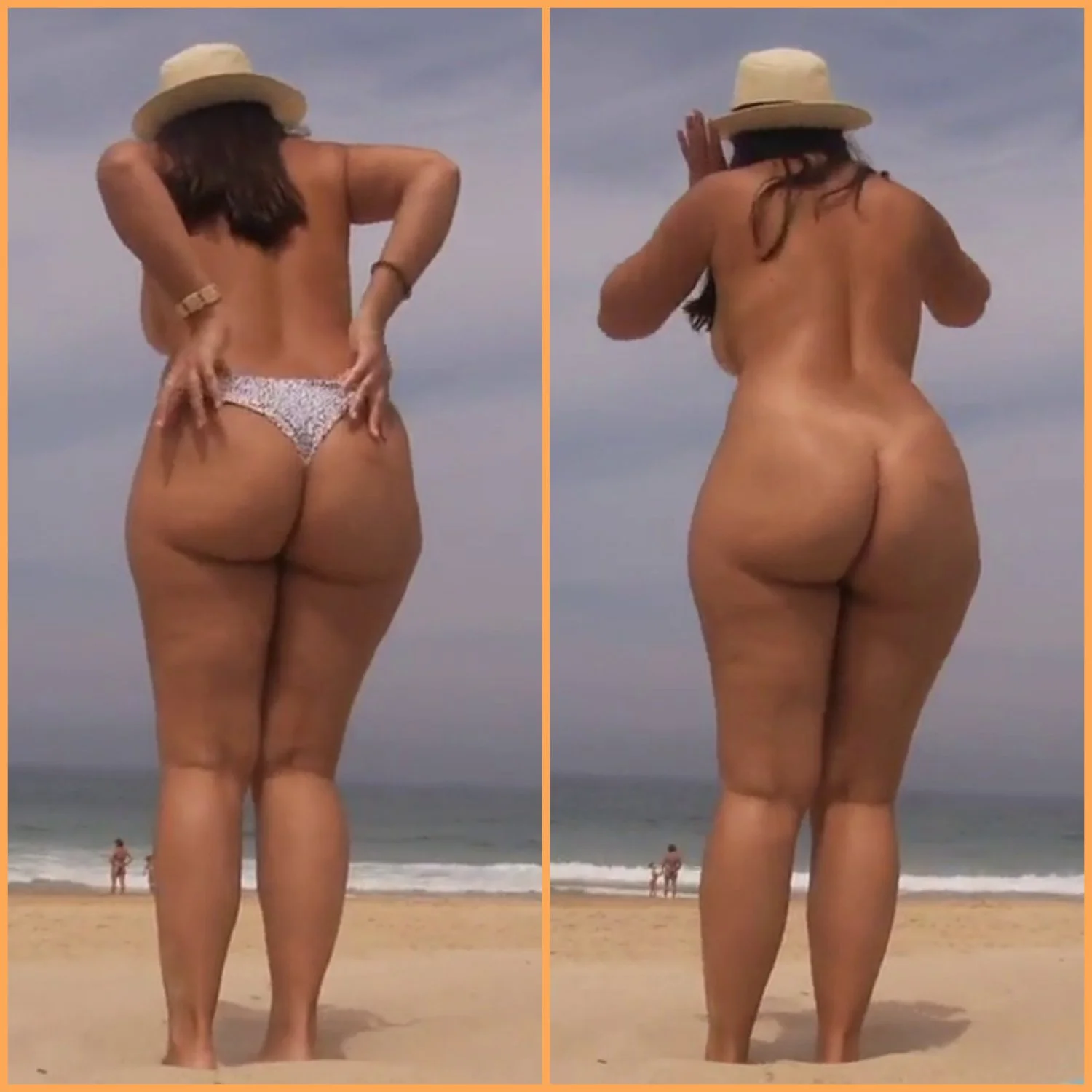 PAWG Mom undresses at public beach 😍 image 8