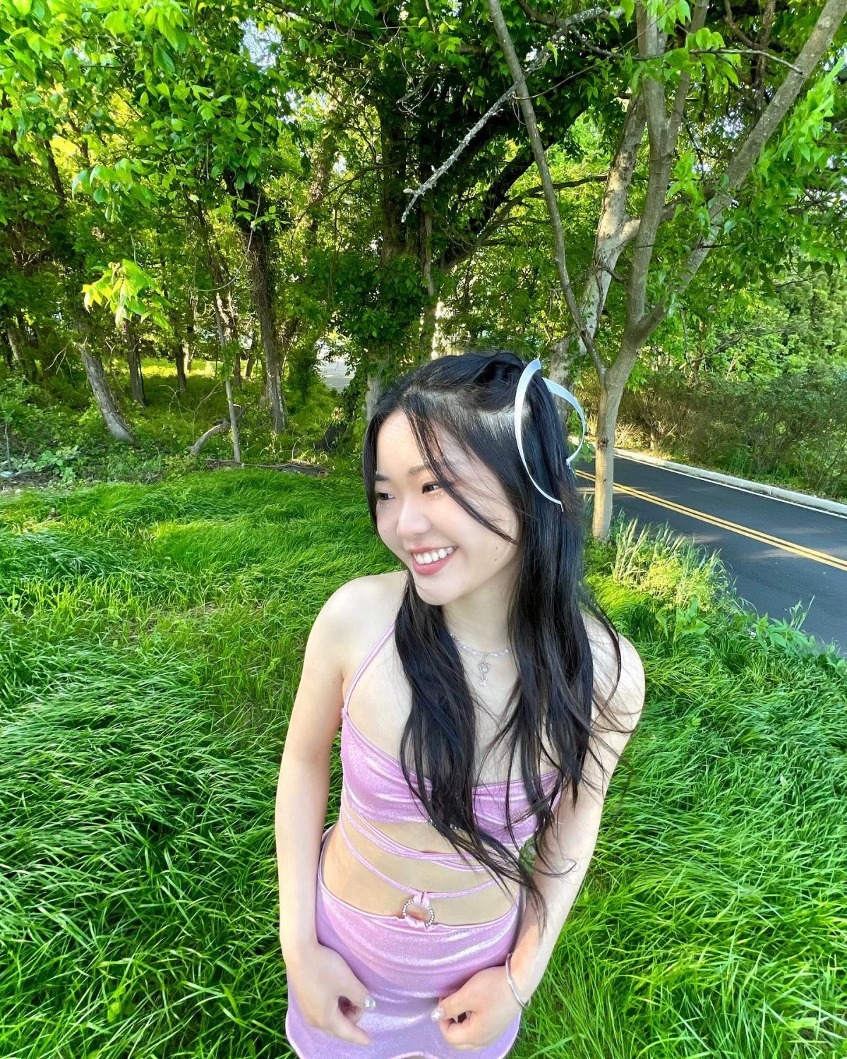 Sexy petite asian college teen Emily main image