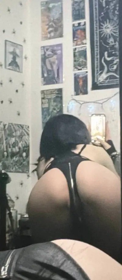 Spicy goth ass from behind cover image