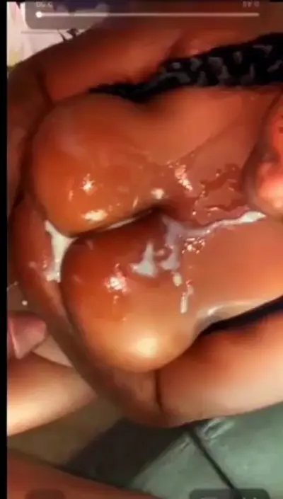 CUM RIVER IN BIG EBONY BOOBS 😱 cover image