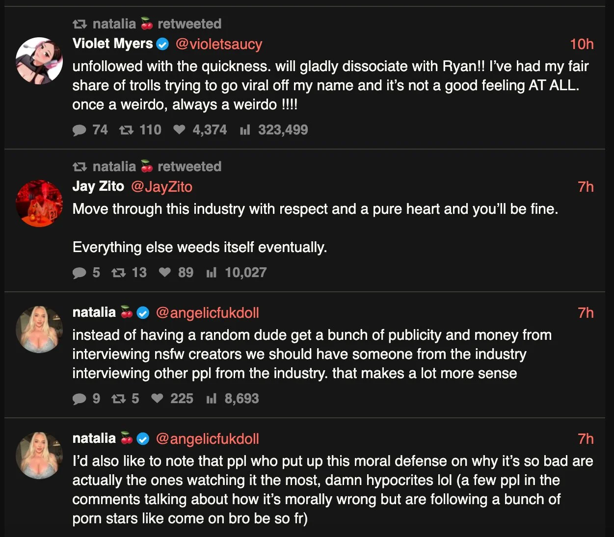 Porn industry beef! image 5