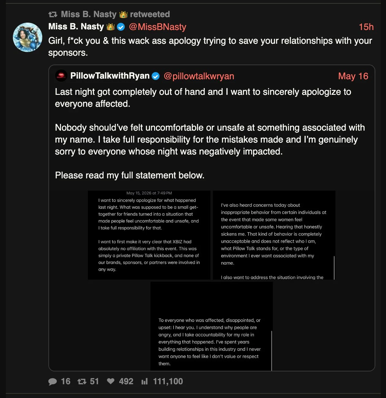Porn industry beef! image 7