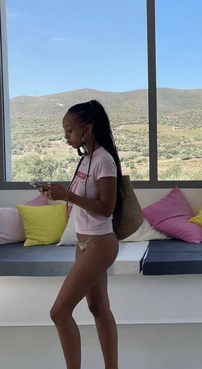 Instagram ebony model with Insane body fuck with boyfriend image 2
