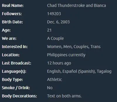 Chad & Bianca cover image